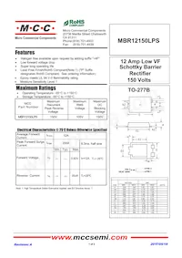 MBR12150LPS-TP數據表 封面