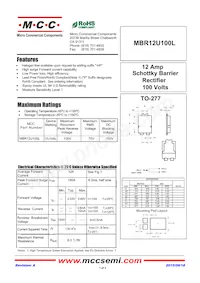 MBR12U100L-TP Datasheet Cover