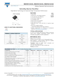 MBRB16H60HE3_A/P Datasheet Cover