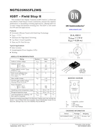 NGTG35N65FL2WG 데이터 시트 표지