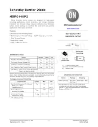 NSR0140P2T5G Datenblatt Cover