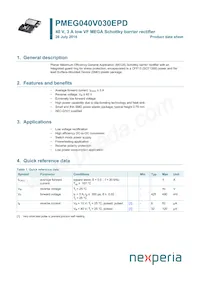 PMEG040V030EPDZ Datasheet Cover