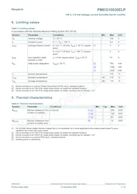 PMEG10030ELPX Datasheet Page 3