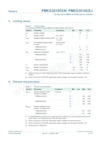 PMEG3010CEH Datasheet Page 3