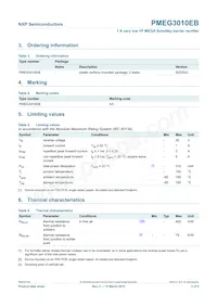 PMEG3010EB Datasheet Pagina 3