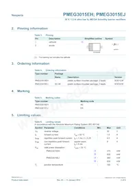 PMEG3015EJ Datasheet Page 2