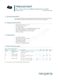 PMEG40T50EPX Datenblatt Cover