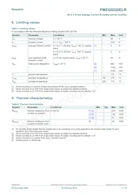 PMEG6020ELRX Datasheet Page 3