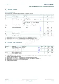 PMEG6030ELPX Datasheet Page 3