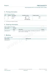 PMEG6045ETPX Datasheet Page 2