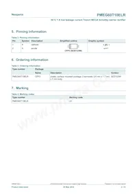 PMEG60T10ELRX Datasheet Pagina 2