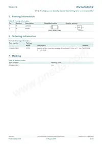 PNS40010ER Datasheet Pagina 2