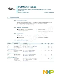 PSMN013-100XS Datenblatt Cover