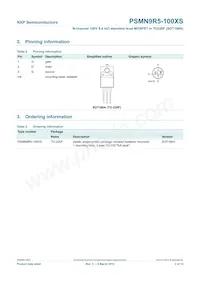 PSMN9R5-100XS Datasheet Page 3