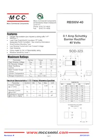 RB500V-40-TP Datenblatt Cover