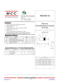 RB520S-30-TP Datasheet Cover