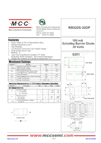 RB520S-30DP-TP Datasheet Cover