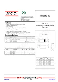 RB521S-30-TP Datasheet Cover
