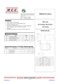 RB521S-30L2-TP Datasheet Cover
