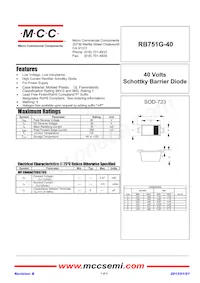 RB751G-40-TP Datasheet Copertura