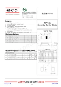 RB751V-40-TP Datenblatt Cover