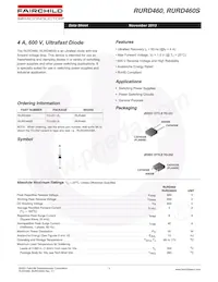 RURD460S9A Datasheet Pagina 2