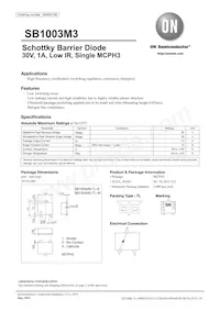 SB1003M3-TL-W Datasheet Cover