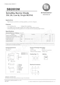 SB2003M-TL-W Datasheet Cover