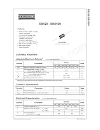 SB550 Datasheet Page 2