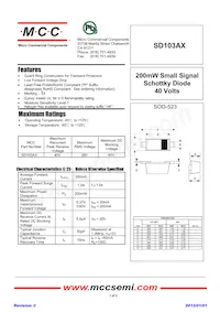 SD103AX-TP Datasheet Copertura