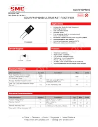 SDURF10P100B Datenblatt Cover