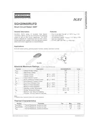 SGH20N60RUFDTU 데이터 시트 페이지 2