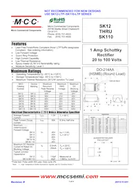 SK18-TP (SMBSR108) Datasheet Copertura