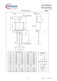 SKP06N60XKSA1數據表 頁面 13