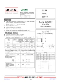 SL510-TP Datasheet Cover