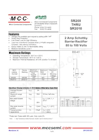 SR208-TP Datasheet Cover