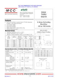 SS210-TP Datasheet Cover