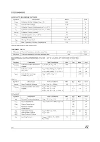 STGD3NB60SD-1 Datasheet Page 2