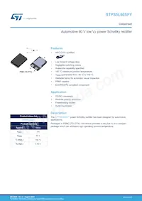 STPS5L60SFY數據表 封面