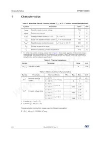 STPS8H100DEE-TR Datasheet Page 2