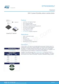 STPSC6H065DLF Datasheet Cover