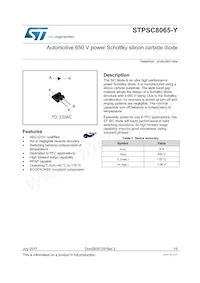 STPSC8065DY Datasheet Cover