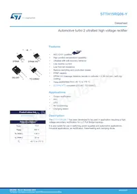 STTH15RQ06WY Datasheet Cover