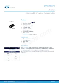 STTH1R06AFY Datasheet Cover