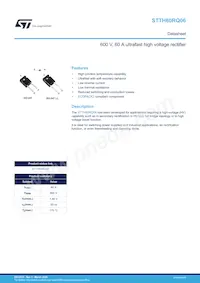 STTH60RQ06W數據表 封面