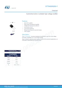 STTH60RQ06WY Datasheet Cover