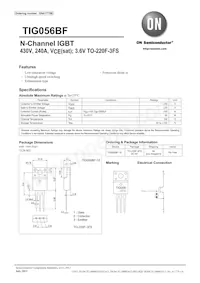 TIG056BF-1E Datasheet Cover