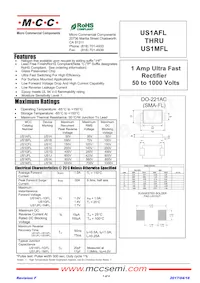 US1MFL-TP Datasheet Cover