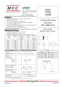 US2M-TP Datasheet Cover
