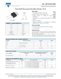 VS-10ETF06THM3 Datasheet Cover